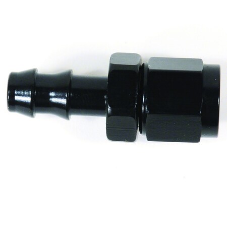 Speedfx HOSE ENDS Full Swivel 4AN Hose Straight Anodized Black Aluminum Single 520400BK